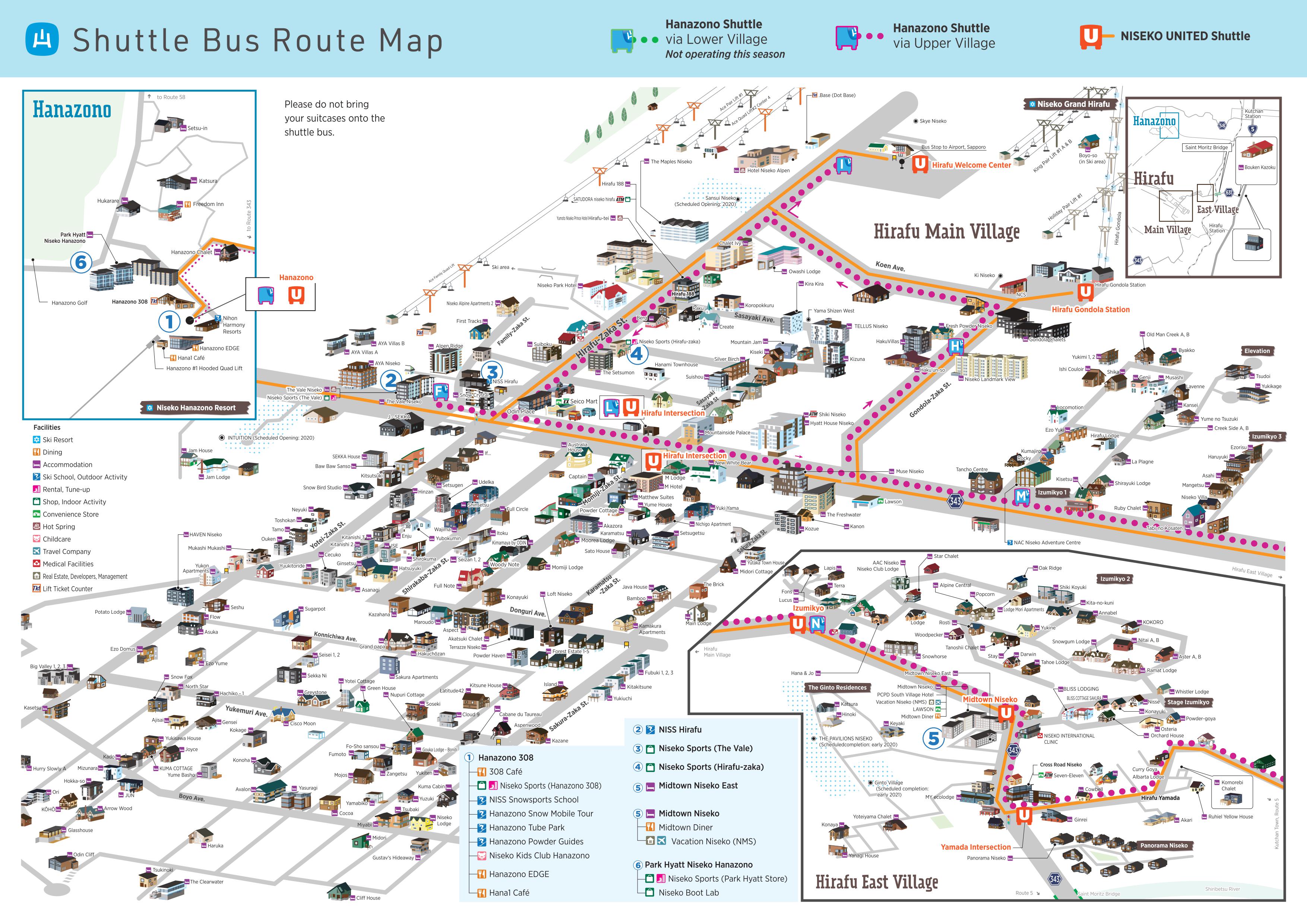 Hanazono free shuttle bus