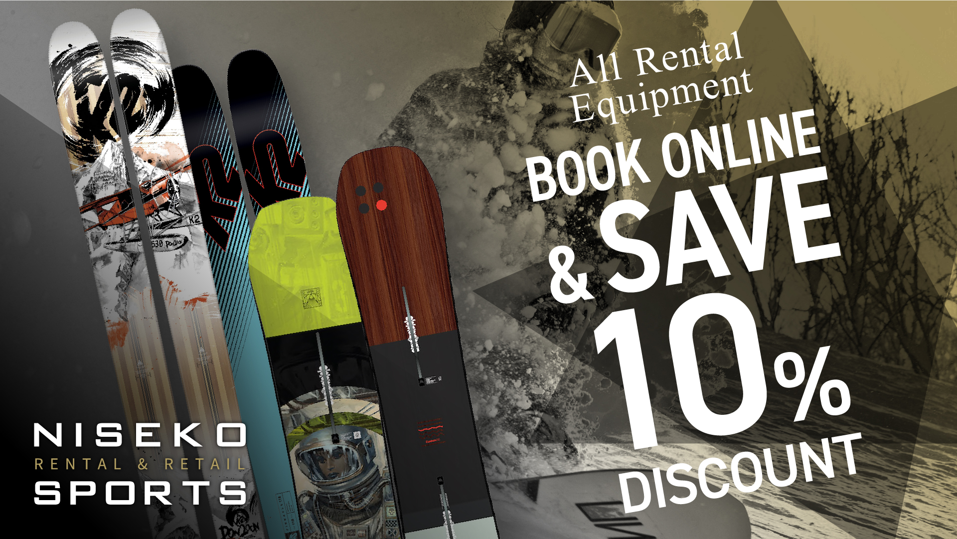 niseko sports early bird specials rental